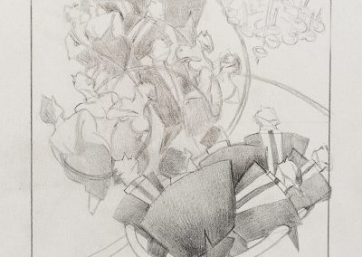 Carbon pencil on paper, 2010 21 x 17,5 cm (8,2 x 6,8 in) FOR SALE